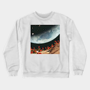 The earth through the red garden Crewneck Sweatshirt